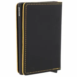 Sale Secrid Slimwallet Matte Kreditkartenetui Geldbörse RFID Leder 6,5 cm black - ochre