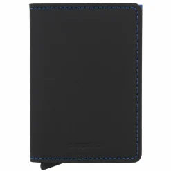 New Secrid Slimwallet Matte Kreditkartenetui Geldbörse RFID Leder 6,5 cm black & blue