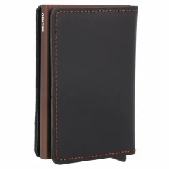 New Secrid Slimwallet Original Kreditkartenetui Geldbörse RFID Leder 6,5 cm black-brown