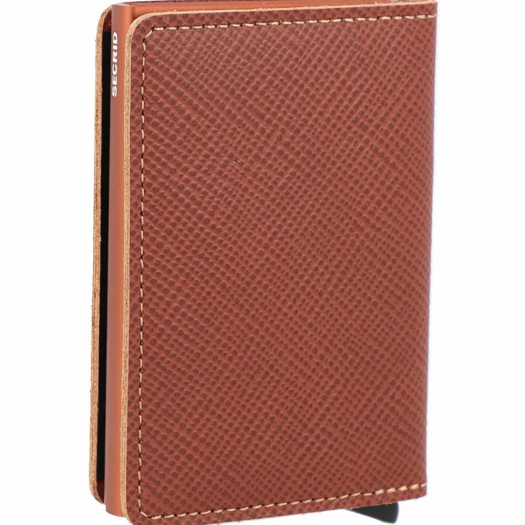 Online Secrid Slimwallet Saffiano Kreditkartenetui RFID Leder 7 cm caramel