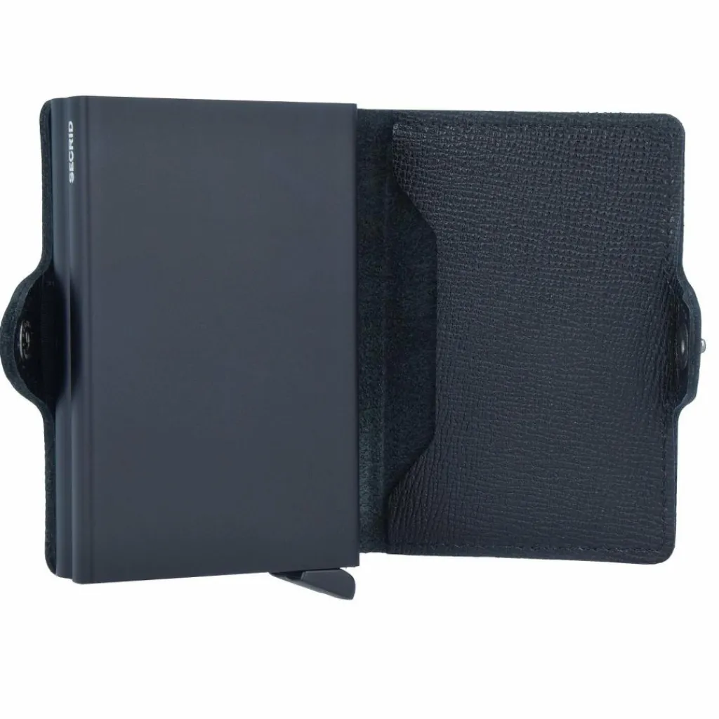 Outlet Secrid Twinwallet Crisple Kreditkartenetui Geldbörse RFID Leder 6,5 cm black