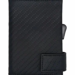 Hot SecWal Kartenetui RFID Leder 9 cm schwarz