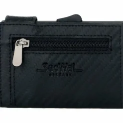 Hot SecWal Kartenetui RFID Leder 9 cm schwarz