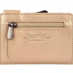 SecWal Herrengeldbörsen Querformat<Kreditkartenetui Geldbörse RFID Leder 9,5 cm rosé