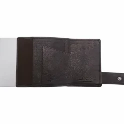 SecWal Visitenkartenetuis<1 Kreditkartenetui Geldbörse RFID Leder 9 cm dunkelbraun