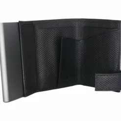 SecWal Visitenkartenetuis<1 Kreditkartenetui Geldbörse RFID Leder 9 cm schwarz