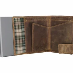 Outlet SecWal 1 Kreditkartenetui Geldbörse RFID Leder 9 cm braun hunter