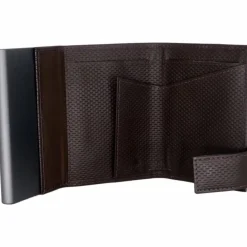 SecWal Visitenkartenetuis<1 Kreditkartenetui Geldbörse RFID Leder 9 cm braun
