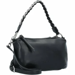 Seidenfelt Aminne Handtasche 25 cm Black-Silver
