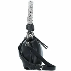 Seidenfelt Aminne Handtasche 25 cm Black-Silver