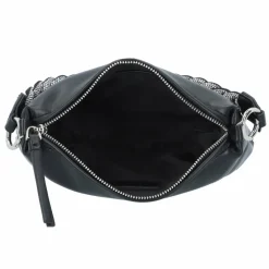 Seidenfelt Aminne Handtasche 25 cm Black-Silver