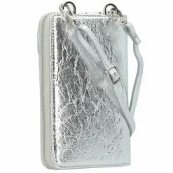 Seidenfelt Handytaschen<Calla Geldbörse 18 cm crinkle silver