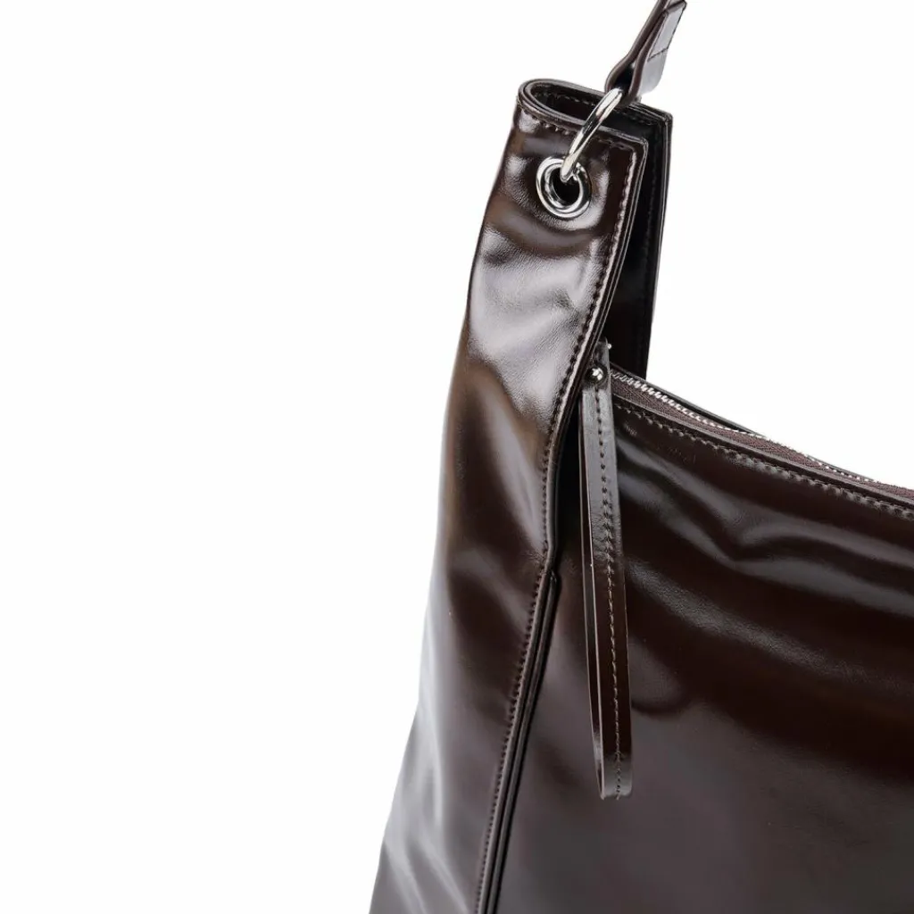 Discount Seidenfelt Delary Schultertasche 43 cm dark chocolate