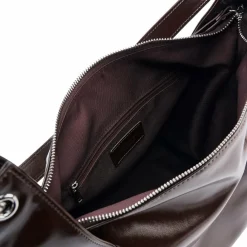 Discount Seidenfelt Delary Schultertasche 43 cm dark chocolate