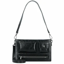 Seidenfelt Schultertaschen<Liinaja Schultertasche 23 cm glossy black