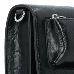 Seidenfelt Schultertaschen<Liinaja Schultertasche 23 cm glossy black