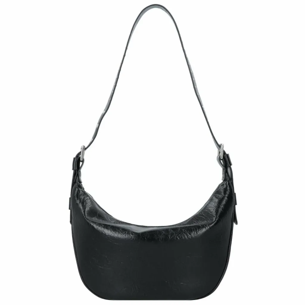 Seidenfelt Schultertaschen|Henkeltaschen<Liinaja Schultertasche 36 cm glossy black