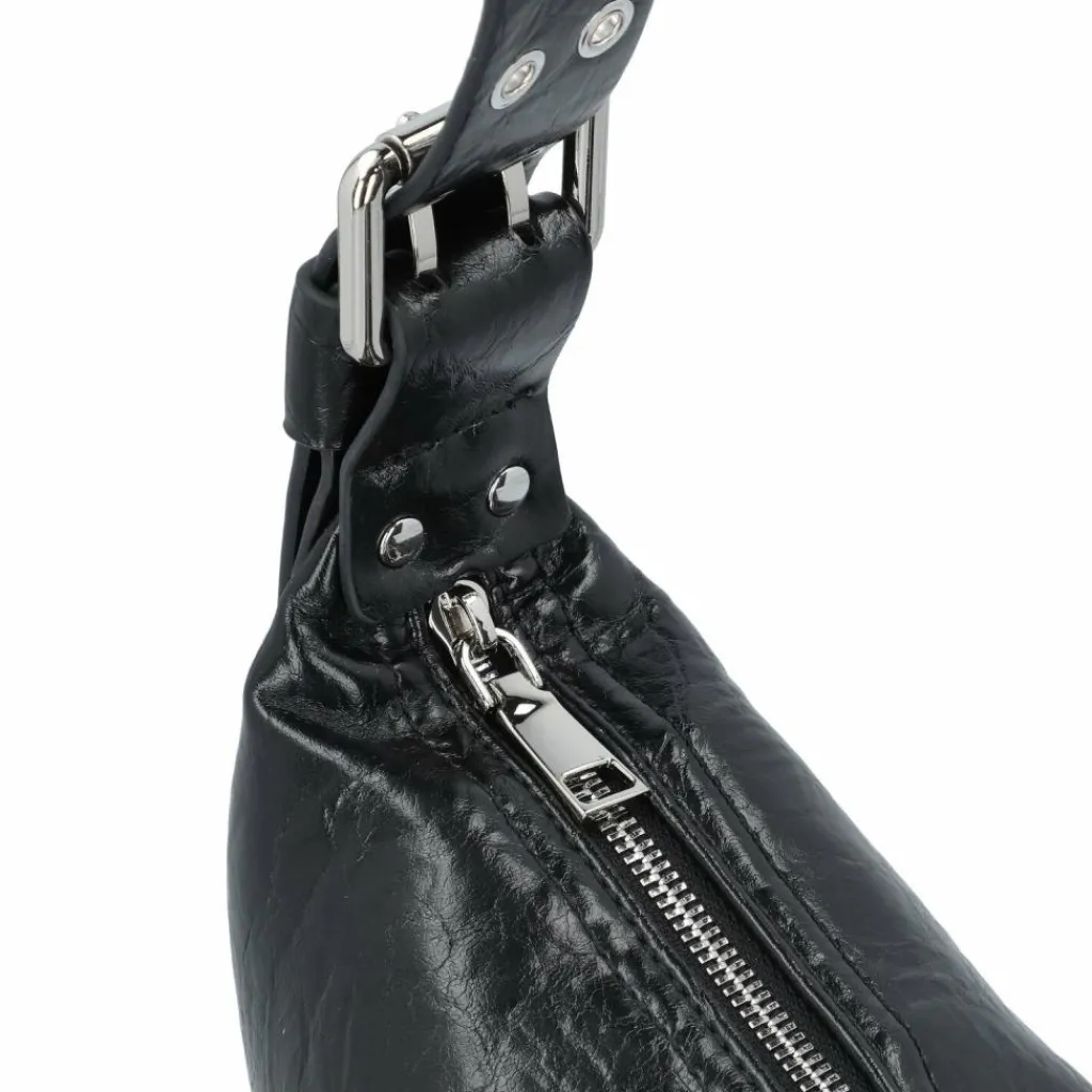 Seidenfelt Schultertaschen|Henkeltaschen<Liinaja Schultertasche 36 cm glossy black