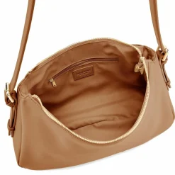 Seidenfelt Nelma Schultertasche 38 cm toffee