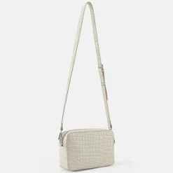 Seidenfelt Umhängetaschen<Nesna Umhängetasche 22 cm croco print cream