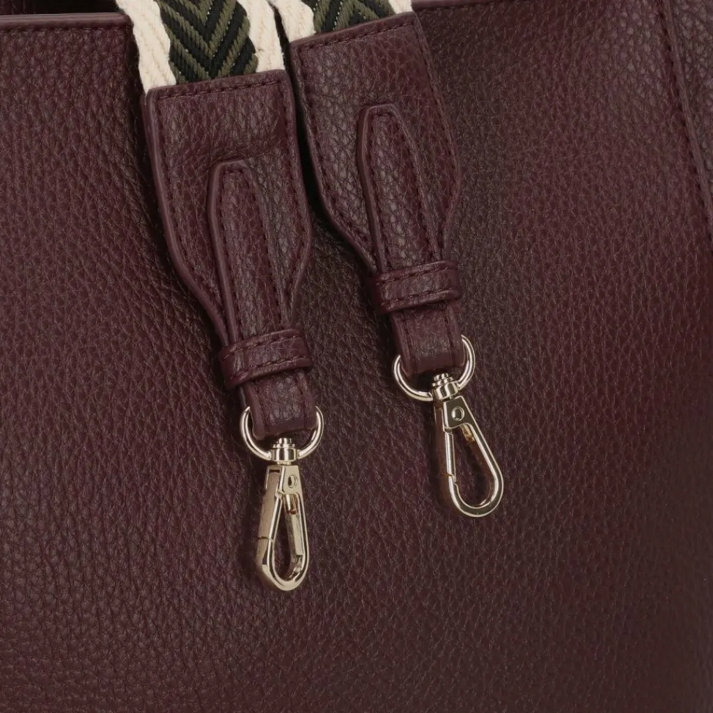 Seidenfelt Schultertaschen<Persby Schultertasche 40 cm very dark red-gold