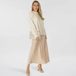 Sale Seidenfelt Roros Big Umhängetasche 25 cm warm stone