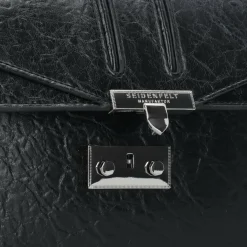 Seidenfelt Umhängetaschen<Roros Umhängetasche 21 cm glossy black