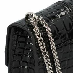 Seidenfelt Umhängetaschen<Roros Umhängetasche 21 cm croco print black