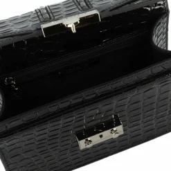 Seidenfelt Umhängetaschen<Roros Umhängetasche 21 cm croco print black