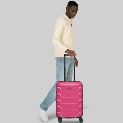 Outlet Smartbox Edition 01 4 Rollen Kabinentrolley 55 cm mit Dehnfalte pink