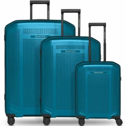 Smartbox Edition 02 4 Rollen Kofferset 3-teilig ocean blue metallic