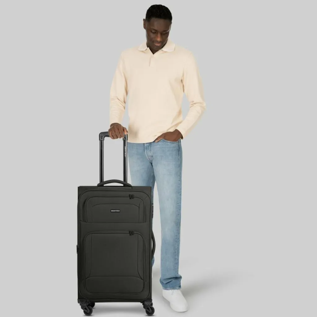 Discount Smartbox Edition 04 4 Rollen Trolley 67 cm mit Dehnfalte black