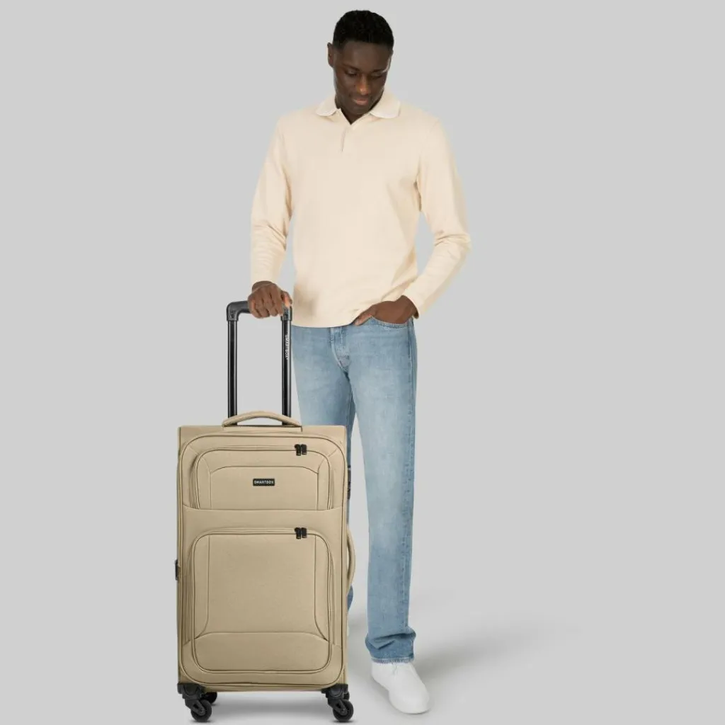Best Smartbox Edition 04 4 Rollen Trolley 67 cm mit Dehnfalte beige