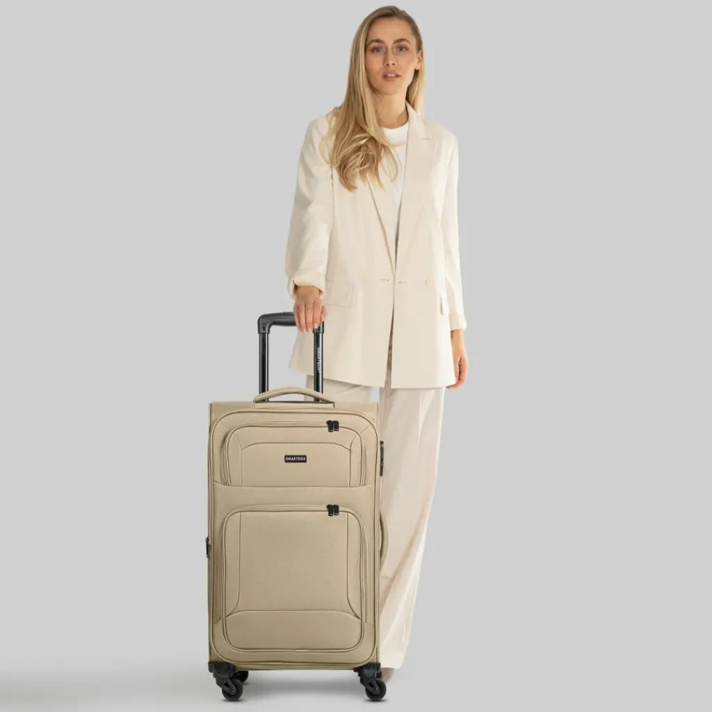 Best Smartbox Edition 04 4 Rollen Trolley 67 cm mit Dehnfalte beige