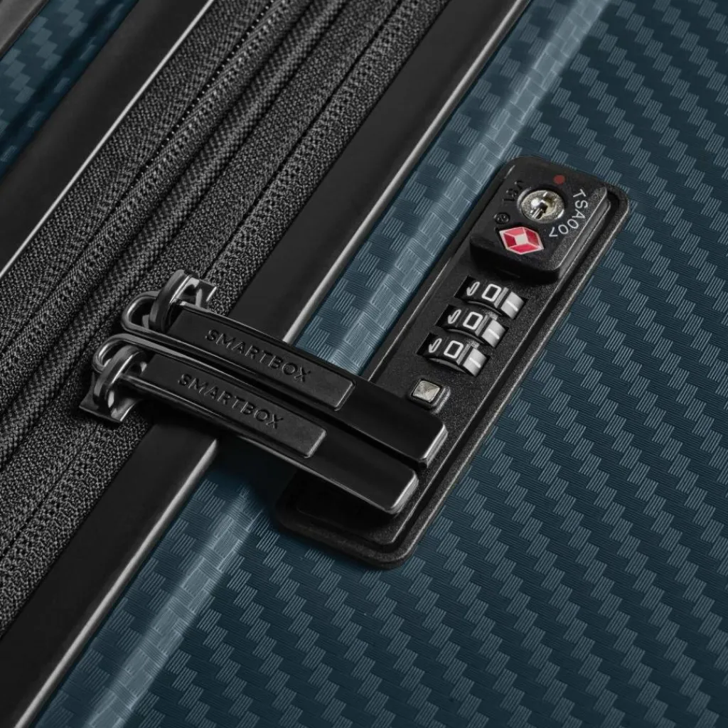 Outlet Smartbox Edition 01 4 Rollen Kabinentrolley 55 cm mit Dehnfalte navy