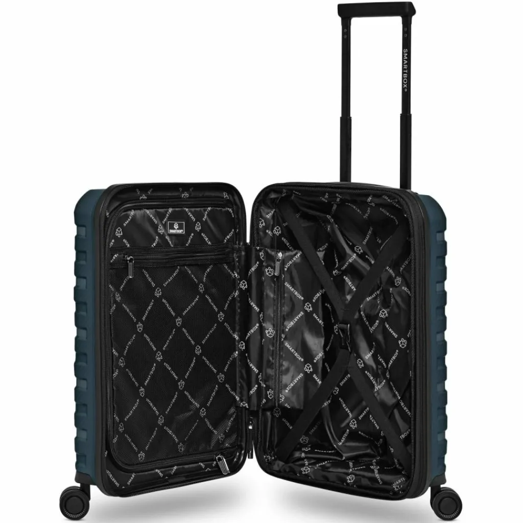Outlet Smartbox Edition 01 4 Rollen Kabinentrolley 55 cm mit Dehnfalte navy
