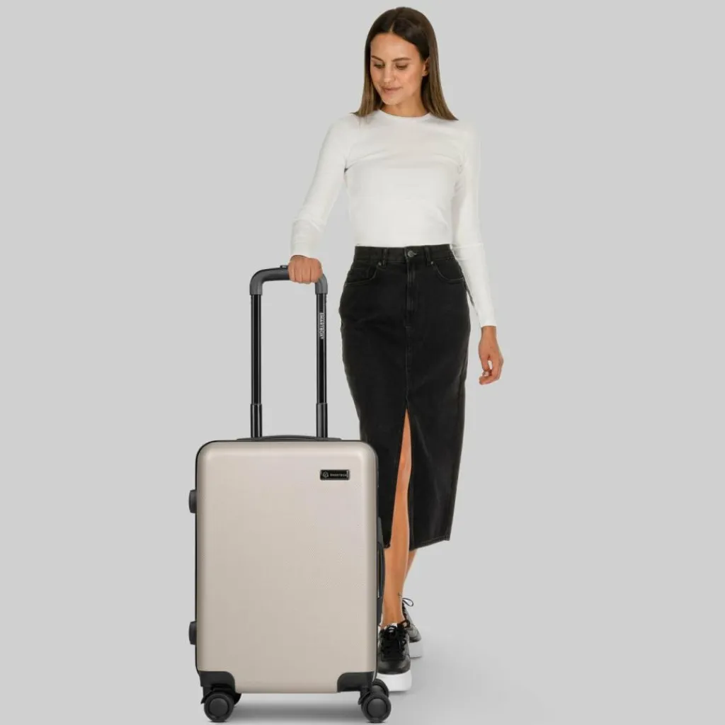 Smartbox Hartgepäck Kabinengepäck|4-Rollen Kabinentrolleys<Edition 05 4 Rollen Kabinentrolley 55 cm greige