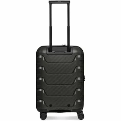 Smartbox Hartgepäck Kabinengepäck|4-Rollen Kabinentrolleys<Edition 01 4 Rollen Kabinentrolley 55 cm mit Dehnfalte black