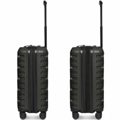 Smartbox Hartgepäck Kabinengepäck|4-Rollen Kabinentrolleys<Edition 01 4 Rollen Kabinentrolley 55 cm mit Dehnfalte black