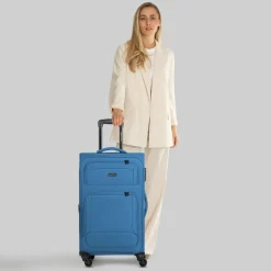 Smartbox Weichgepäck|4-Rollen Koffer<Edition 04 4 Rollen Trolley 67 cm mit Dehnfalte slate-blue