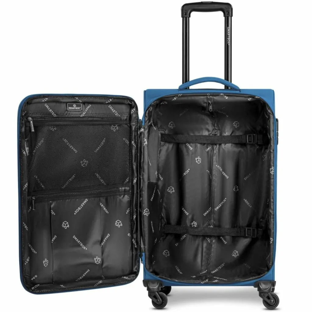 Smartbox Weichgepäck|4-Rollen Koffer<Edition 04 4 Rollen Trolley 67 cm mit Dehnfalte slate-blue