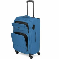 Smartbox Weichgepäck|4-Rollen Koffer<Edition 04 4 Rollen Trolley 67 cm mit Dehnfalte slate-blue