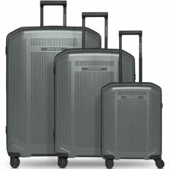 New Smartbox Edition 02 4 Rollen Kofferset 3-teilig gunmetal metallic