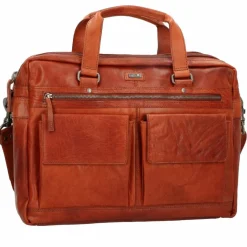 Best Spikes & Sparrow Aktentasche Leder 41 cm Laptopfach brandy