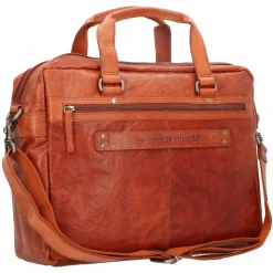 Best Spikes & Sparrow Aktentasche Leder 41 cm Laptopfach brandy