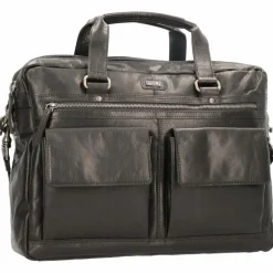 Spikes & Sparrow Laptoptaschen|Aktentaschen<Aktentasche Leder 41 cm Laptopfach black