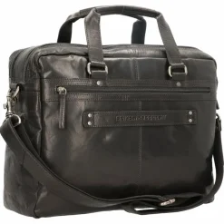 Spikes & Sparrow Laptoptaschen|Aktentaschen<Aktentasche Leder 41 cm Laptopfach black