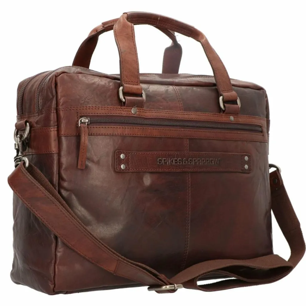 Spikes & Sparrow Aktentasche Leder 41 cm Laptopfach