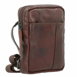 New Spikes & Sparrow Bronco Umhängetasche Leder 13 cm darkbrown