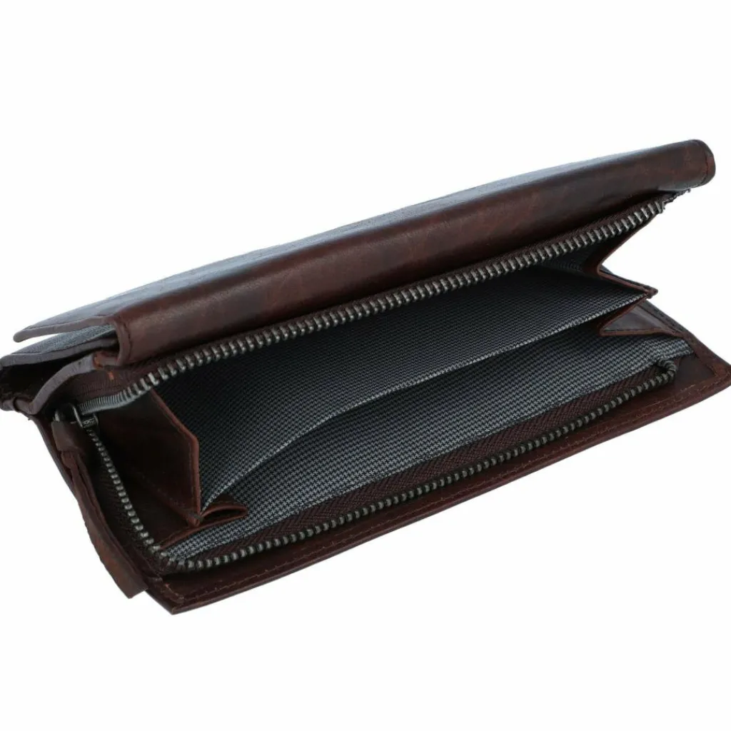 Online Spikes & Sparrow Geldbörse RFID Leder 19 cm darkbrown